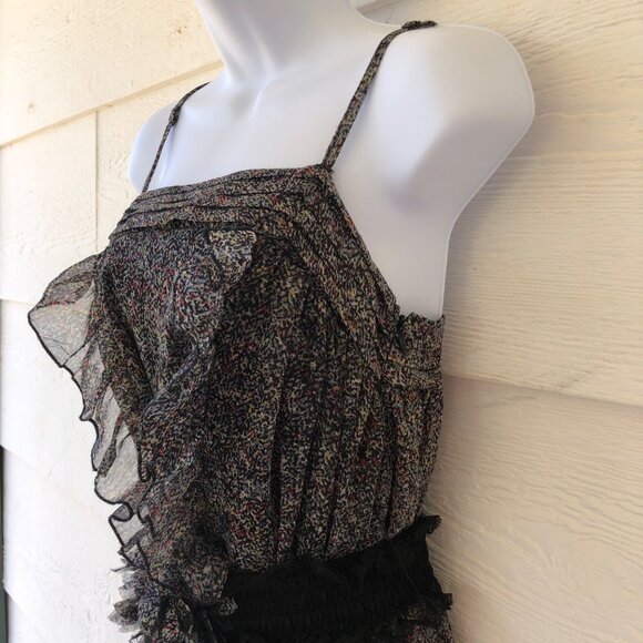 Ryu Flirty Spaghetti Strap Mini Dress Size Small Whimsical Punk - Picture 8 of 16